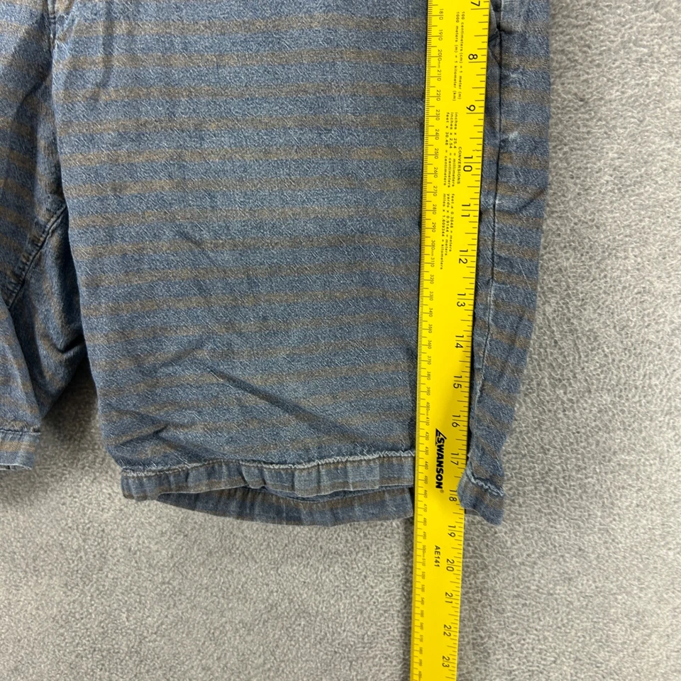 Pantalones Cortos Gap Para Hombre Talla 34 Azul Rayas Frente Plano Chino Caquis Lona Vividos Foto 4 de 4