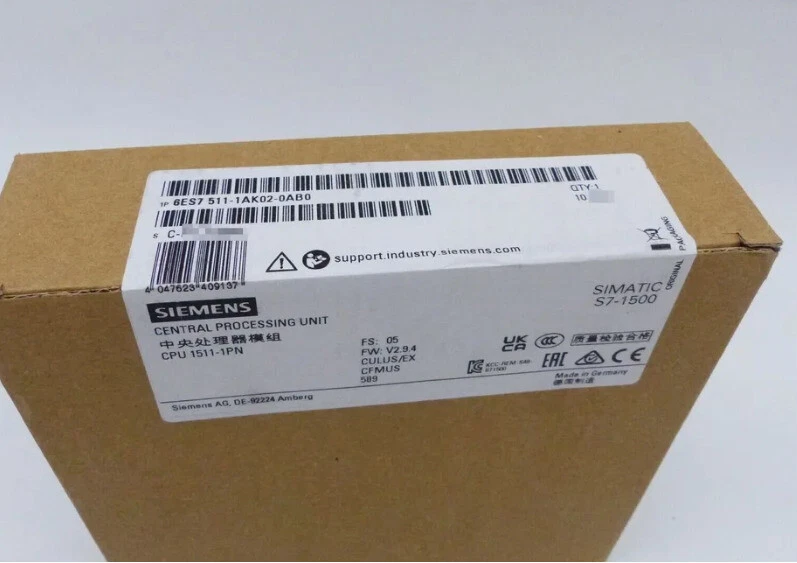 6ES7511-1AK02-0AB0 1PCS NEU SIEMENS CENTRAL PROCESSING 6ES7511-1AK02-0AB0 - Bild 1 von 1