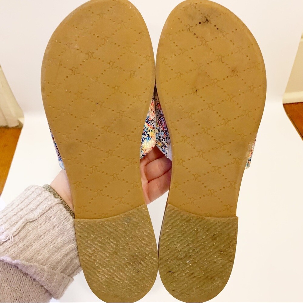 Johnston & Murphy Multi Colored Flat Sandals size… - image 5