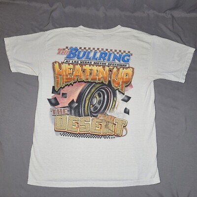 Wayne Morris Jr Shirt Mens Large White Bullring Las Vegas Speedway Sprint Car 19