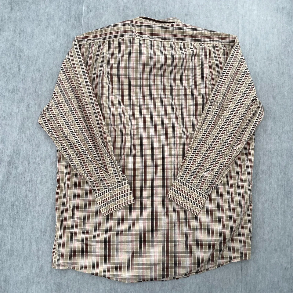 纪梵希衬衫成人 43 多色格子纽扣长袖口袋法国男式 — 第 2/4 张图片