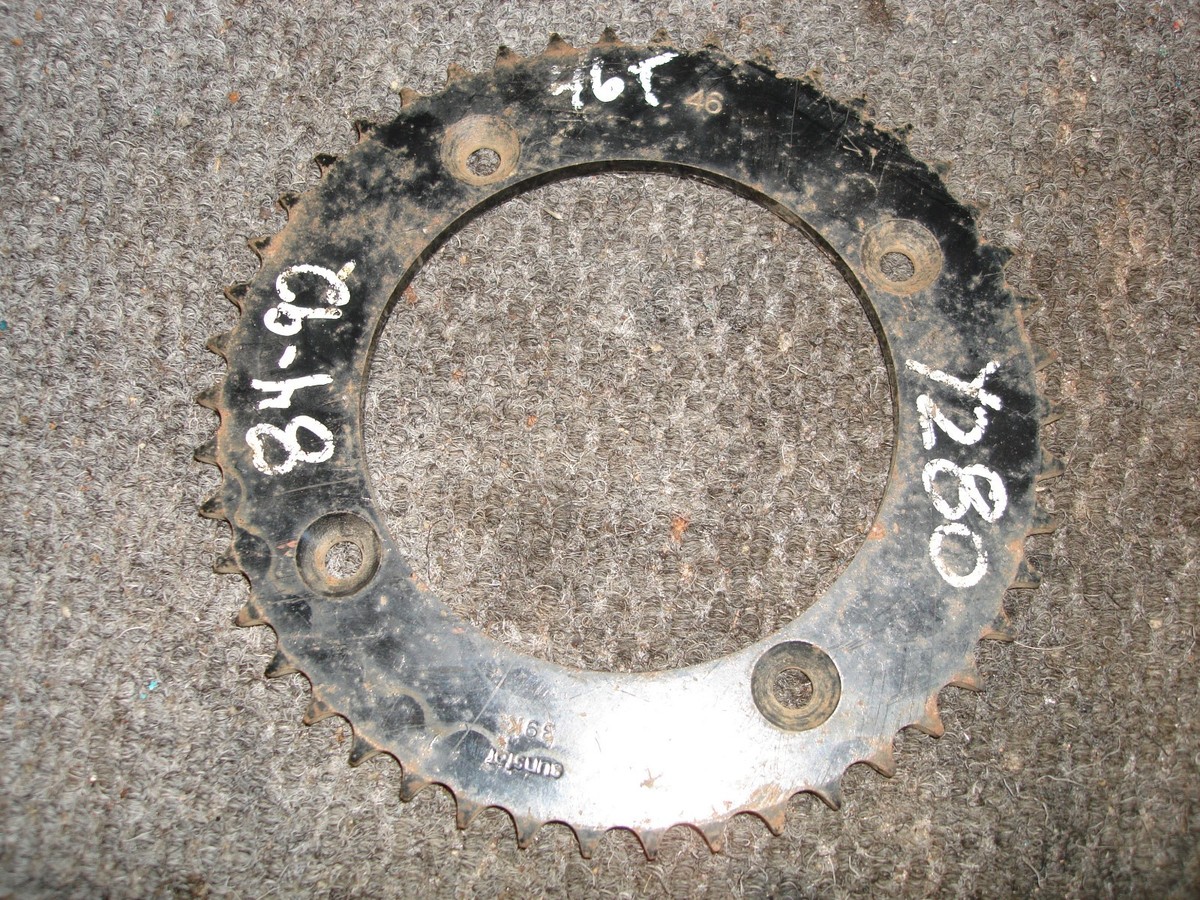 YAMAHA NEW STEEL SUNSTAR 39K REAR DRIVE SPROCKET 46 TOOTH 1984