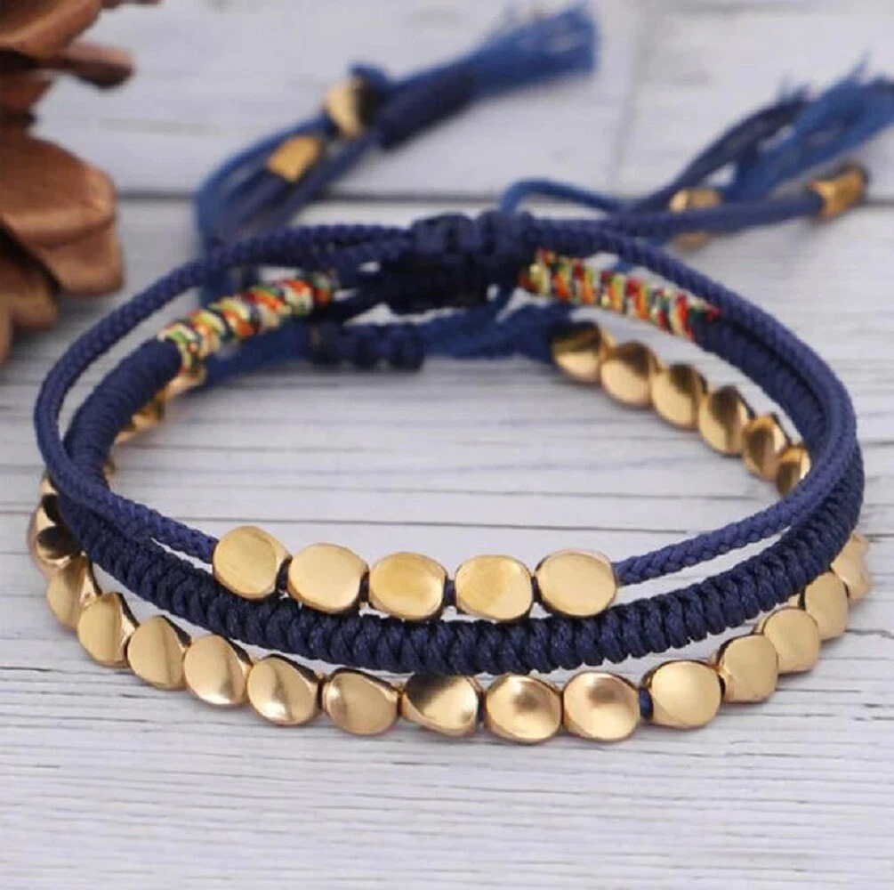 Tibetan copper beads healing bracelet deals