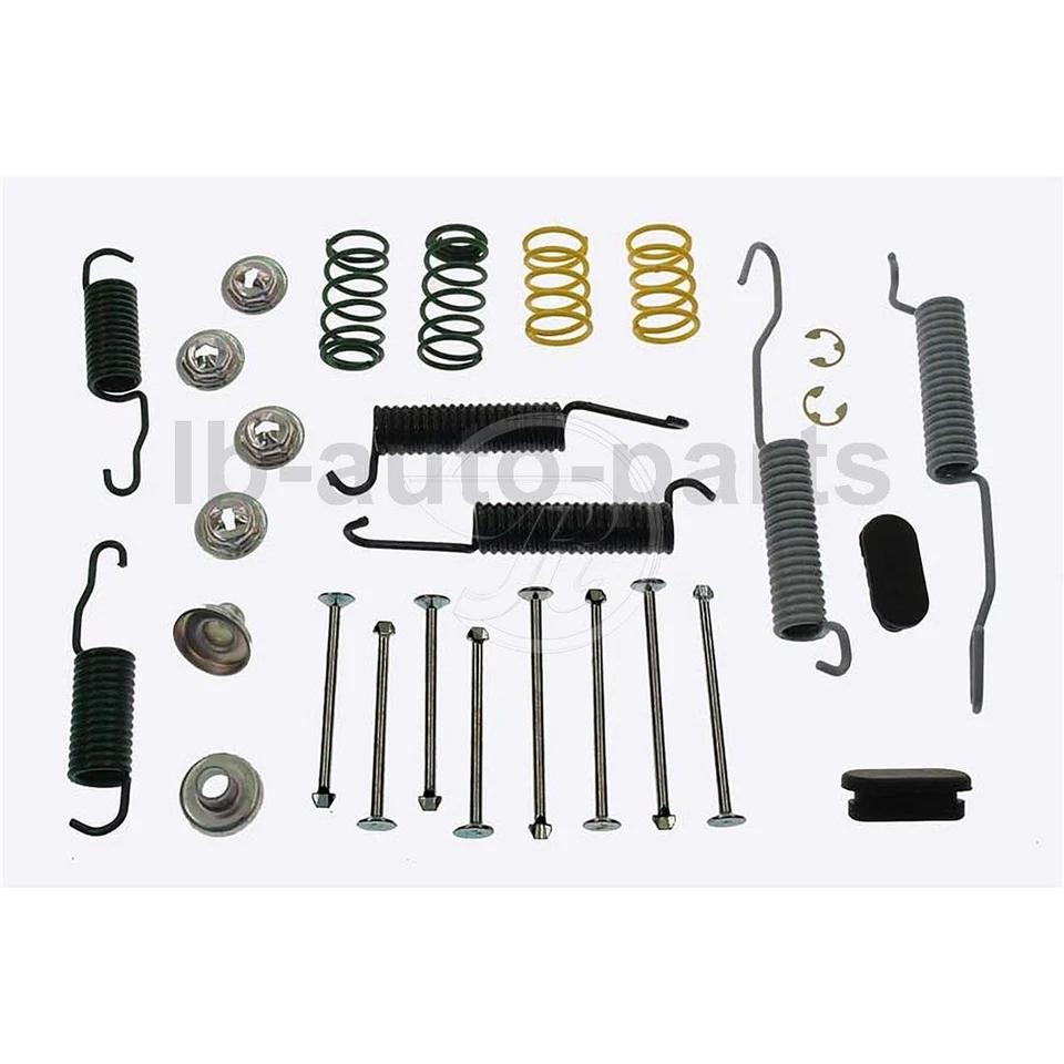 Kit de ferragens de freio a tambor dianteiro traseiro 2x compatível com Chevrolet C20 Pickup 5.7L 1969-1970 - Imagem 4 de 4