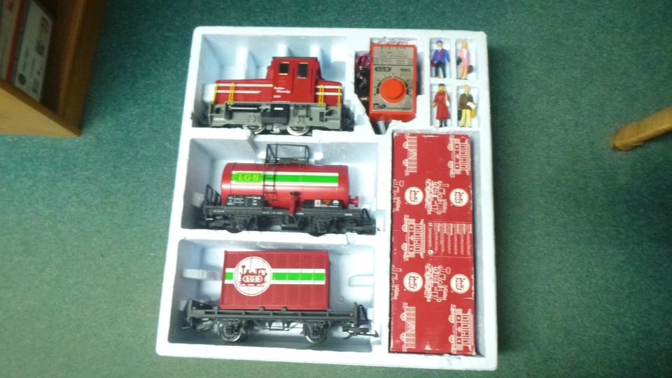 LGB 20401RZ RhB Güterverkehrsset - Spur G seltene 2061 Lok Starter Set