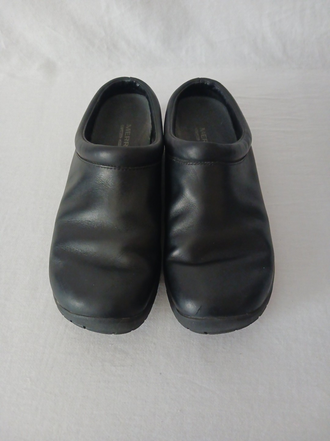 Merrell Nero Pelle J48510 Cuscino Aria Comfort Casual Slip On Mules Donna 8 5