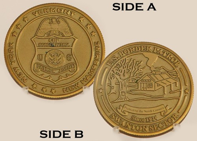 #ad #ad U.S. Border Patrol Swanton Sector North Country Challenge Coin 3#21 $29.73