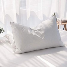 Goose Feathers and Down Pillows, Bed Pillows Size | Hotel Queen Set of 2
