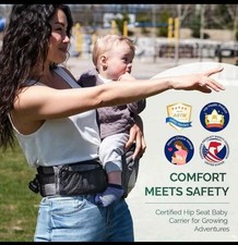 All-in-One Hip Seat Baby Carrier: Ergonomic, Breathable, Adjustable Waist