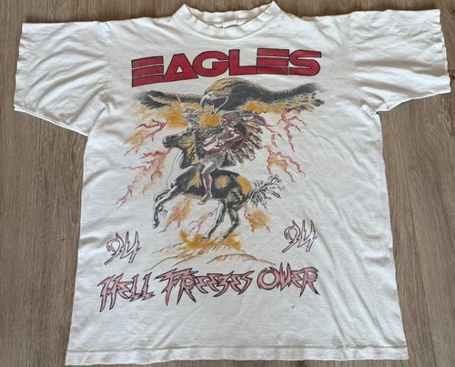 Eagles Hell Freezes Over Tour T-Shirt Size XL 9 1990s vintage concert t-shirt, vintage, size XL, single stitch, B+ condition