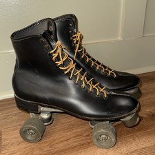 Vintage ROLLER DERBY Men's Black Roller Skates, Size 10