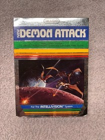 Mattel 2609A Intellivision Game Console - Demon Attack, Extra Controllers, Parts