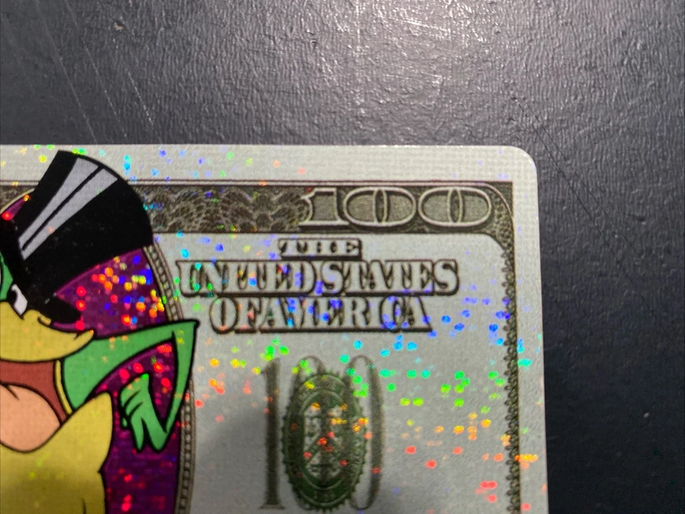 Looney Tunes Michigan J Frog Vending Machine Sticker 100 Dollar Bill - Image 4 of 4