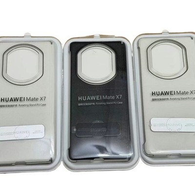 Original HUAWEI Mate X7 PU Leather Rotating Stand Protective Back Case Cover