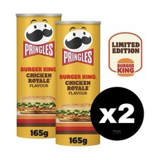 Pringles Burger King Chicken Royale Flavour Sharing Crisps 165g | 2 Pack