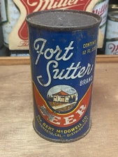 Fort Sutter Flat Top Beer Can Grace Brothers Brewing Co Santa Rosa Ca Old