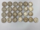25 Different Buffalo Nickels ,1913-D Type 2,1924-D,1925-S,1927-S,1931-S + others