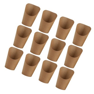 50 Pcs Kraftpapier Tüten Klein Pommes Frites Container Pommesehalter