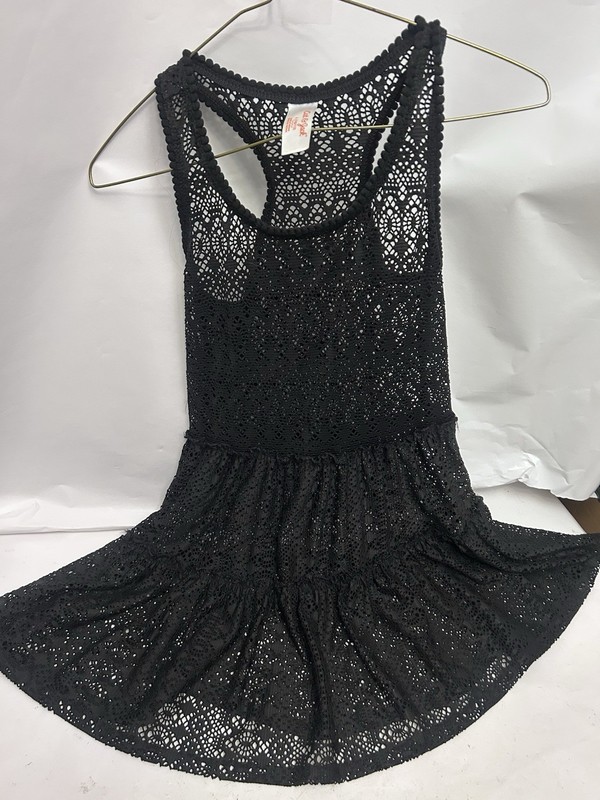 Cat & Jack Black lace girls dress large 10/12