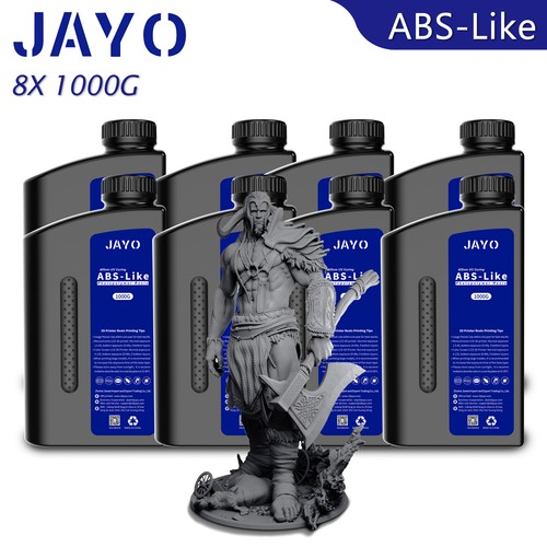 JAYO 3D Printer Resin ABS-Like Dark Gray 8*1KG 405nm Fast UV Curing Photopolymer