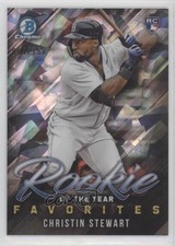 2019 Bowman ROY Favorites Chrome Atomic Refractor 89/150 Christin Stewart 0ga9