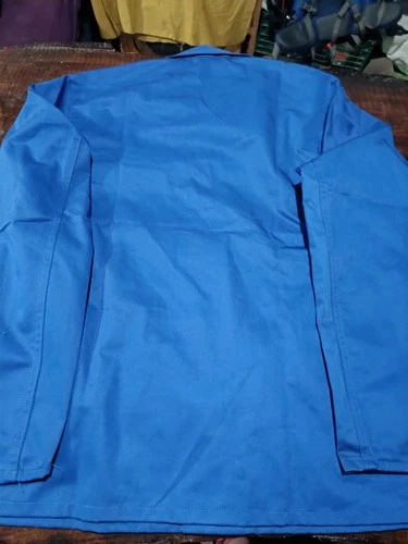 Vintage Deadstock European Workwear Jacket – Blue Chore Coat Utility Uniform image 4