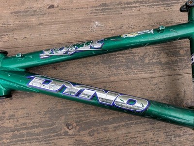 Mid School 1996 GT Dyno Sonic Green 7005 Aluminum BMX Bike Frame