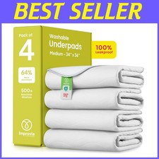 Waterproof Reusable Underpads 34x36 - Pack of 4