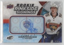 2018 Upper Deck Ice Rookie Rinkside Signings Henrik Borgstrom #RRS-HB Auto 1q2