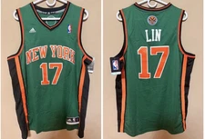 Jeremy Lin New York Knicks NBA Holiday Jersey Large
