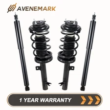 4pcs Front & Rear Shock Struts w/ Coil Spring Assembly for 2000-2005 Ford Focus