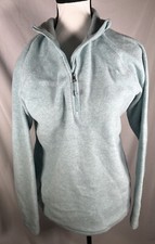 Eddie Bauer Women's Long Sleeve 1/4 Zip Soft Fleece - Size S Sea Green