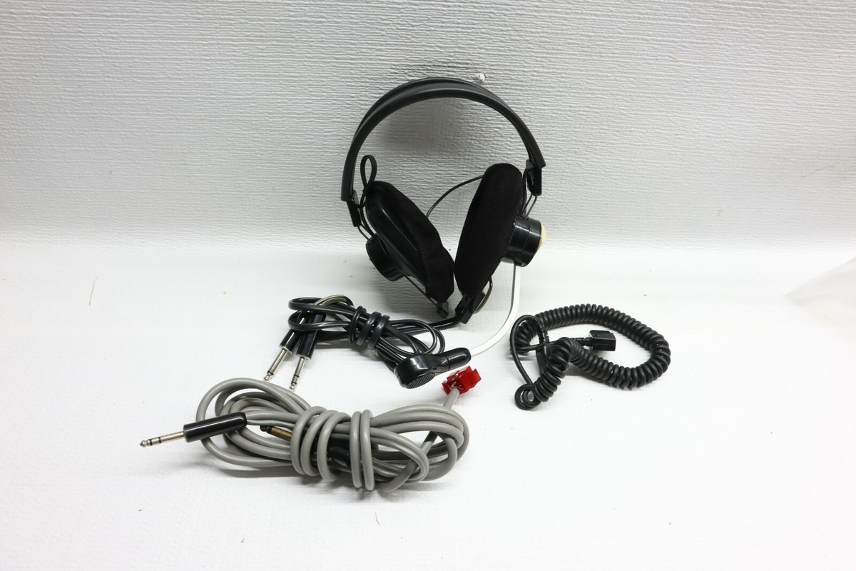 RST / Telex MRB-600 Dual Muff Magnetic Headphones w/ Carbon Boom