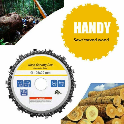 2x 5"125mm 14 Zahn Mühle Holzsch*nitzscheibe Kettensch*eibe für Winkelschle*ifer - Bild 6 von 6