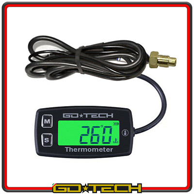 Termometro Digitale Per Moto - Indicatore Temperatura Acqua Universale 12V Con Sensore 22mm - Foto 9
