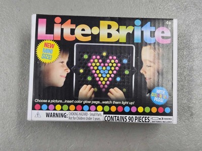 Hasbro Lite Brite Mini 90 Piece Set 85 Small Pegs NEW in Factory Sealed Box
