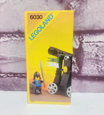 Vintage 1984 LEGO Instruction Manual Classic Castle Catapult 6030