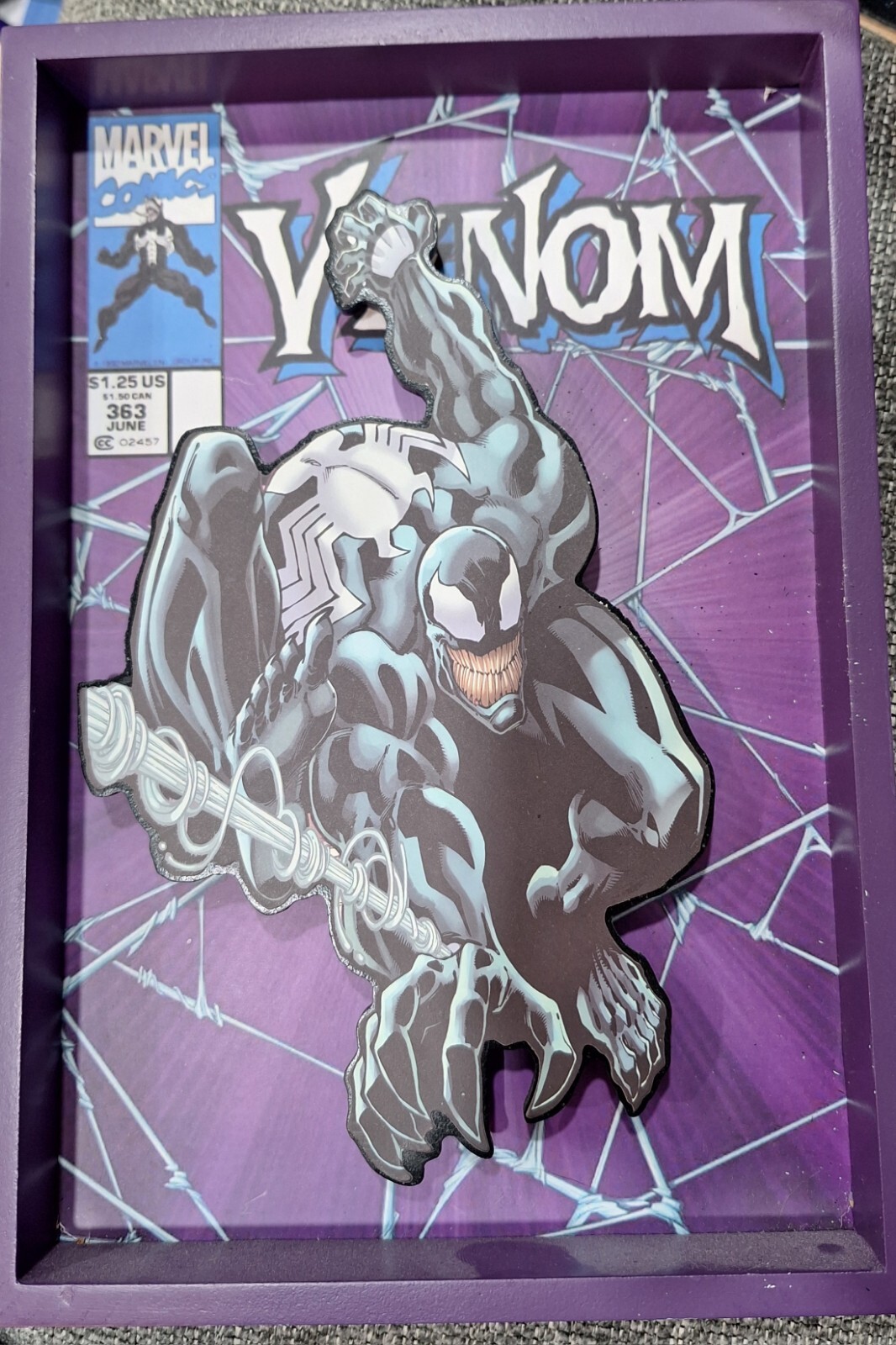 MARVEL VENOM WALL ART 3D POP ART 8 X 11.5 WALL HANGIBG ROOM DECOR