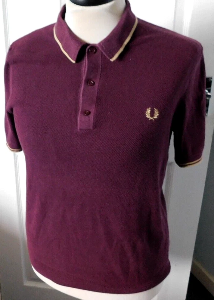 Fred perry cheap burgundy polo