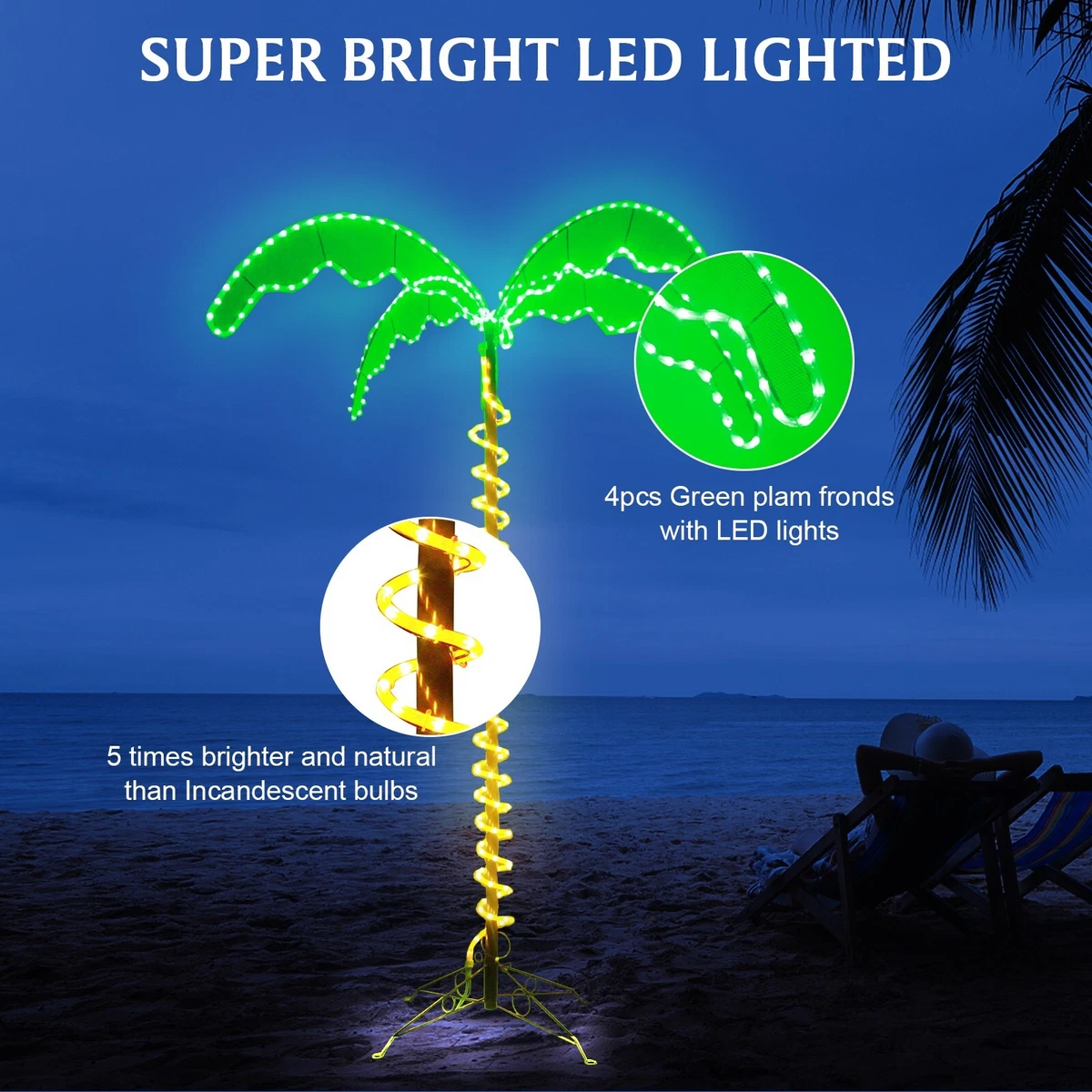 Light up palm sale trees for sale