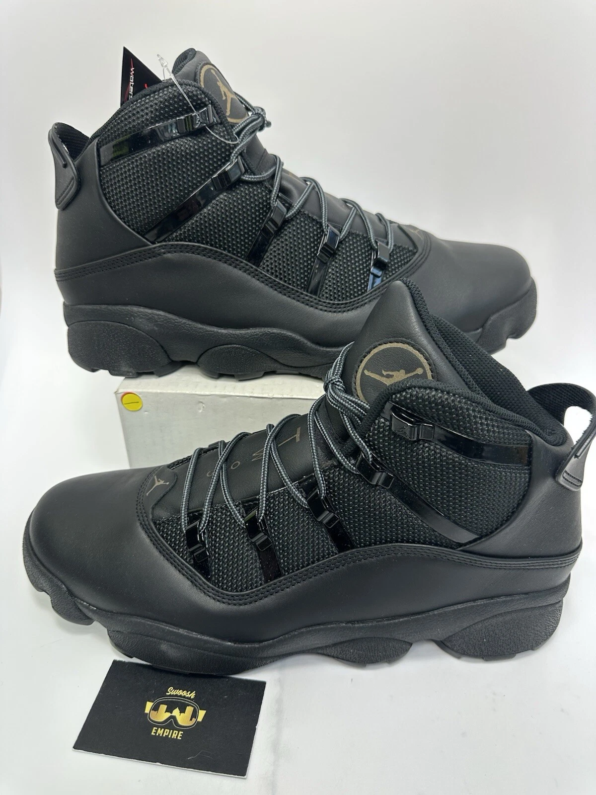 Stivali Nike Air Jordan 6 anelli invernali tripli neri FV3826 202 uomo taglia 10