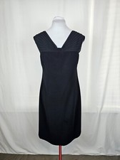Jones New York Black Sleeveless Sheath Dress Size 12 Little Black Dress Stretch