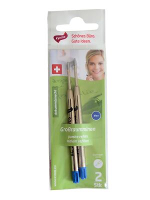 2 Stück Jumbo Großraumminen im G2 Format, M=1mm, Schreibfarbe blau, UMIXX 741453