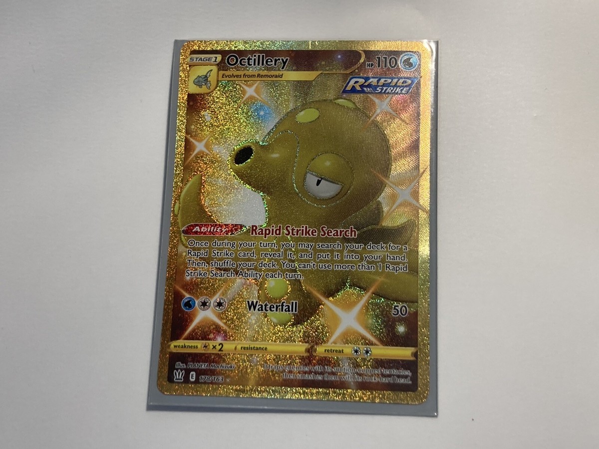 Octillery Rapid Strike Secret Gold Rare Pokemon TCG 178/163 | eBay Octillery Rapid Strike Secret Gold Rare Pokemon TCG 178/163 | eBay