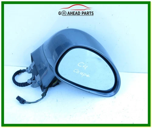 CITROЁN C4 COUPE FRONT RIGHT SIDE ELECTRIC WING DOOR MIRROR - 2004-2010, SILVER