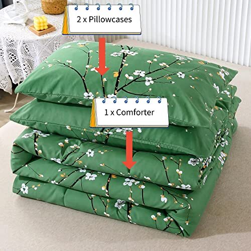 bedding-set-for-girls-tree-branches-print-comforter-sets-farmhouse-twin