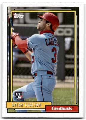 2021 TOPPS UPDATE 1992 REDUX DYLAN CARLSON RC ST. LOUIS CARDINALS #T92-45