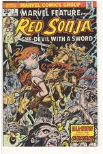 Marvel Feature #2 (VF-) 1976 Marvel Comics "Blood Of The Hunter!" - 2n Red Sonja