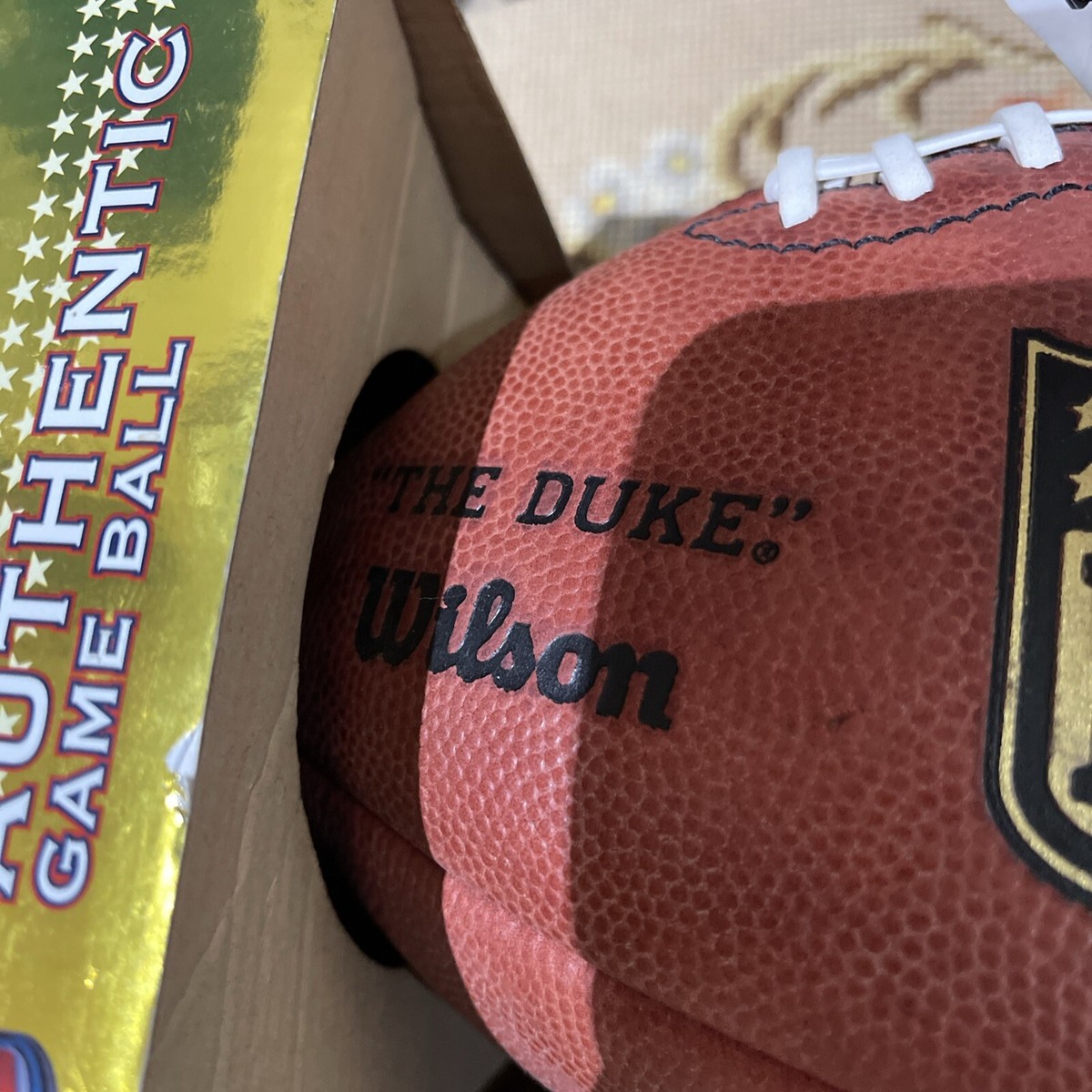 WILSON “THE DUKE” OFFICAL NFL GAME FOOTBALL AFC & NFC USA
