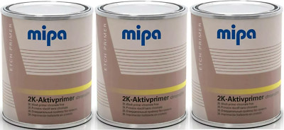 3x Mipa Aktivprimer Self Etch 2k Wash Primer gelb-grün 1L gute Haftung